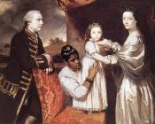 乔舒亚雷诺兹 - George Clive and his Family with an Indian Maid